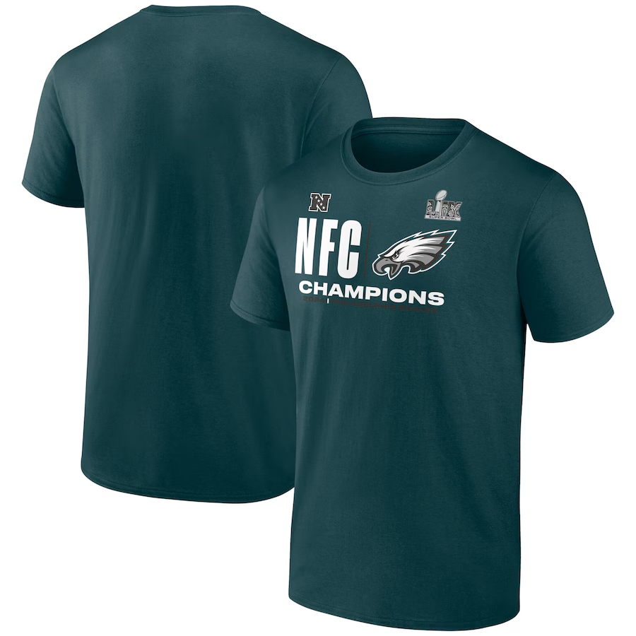 Men NFL Philadelphia Eagles green 2025 T shirts style 3